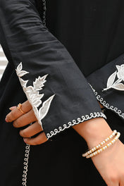 Black Rose- 2pc Embroidered